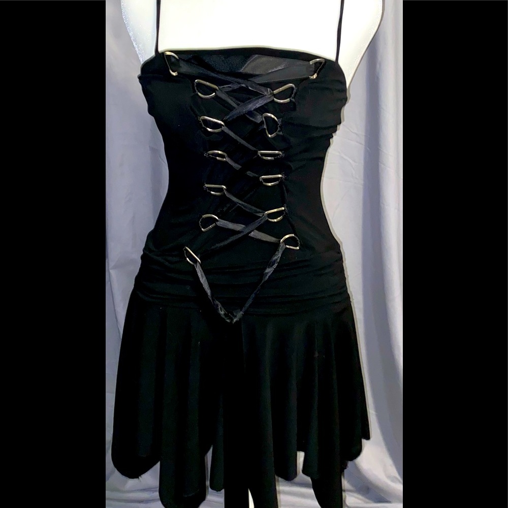 Night out lace up front style dress